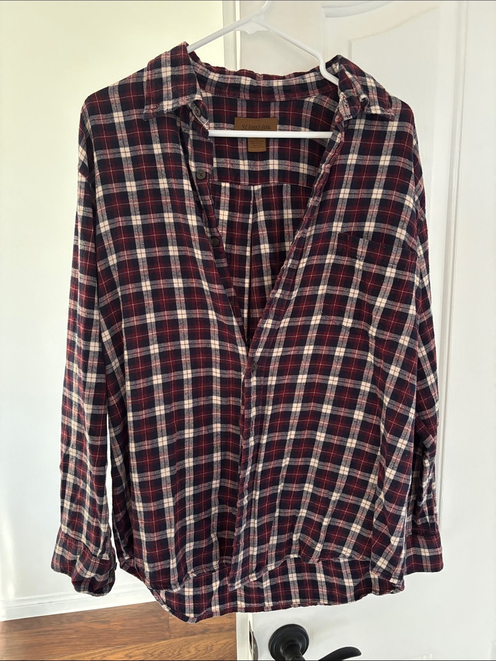 Plaid Flannel Button-Front Shirt
